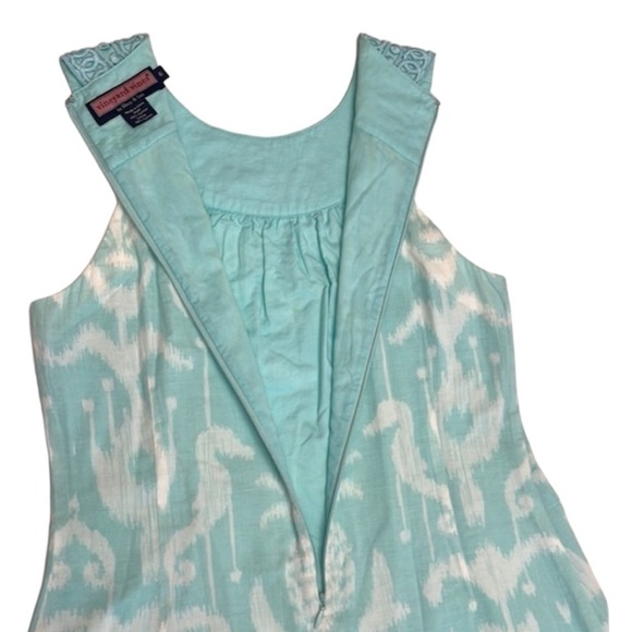 Vineyard Vines Sleeveless Floral Dress 6 Cocktail Summer Cotton - Picture 7 of 10